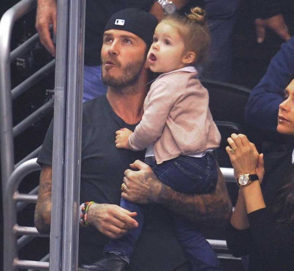 David Beckham andHarper Beckham