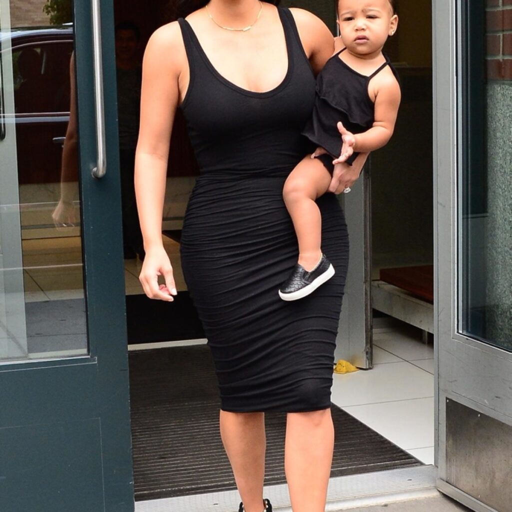 Kim Kardashian and North West