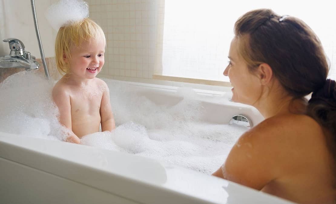 bath with babies